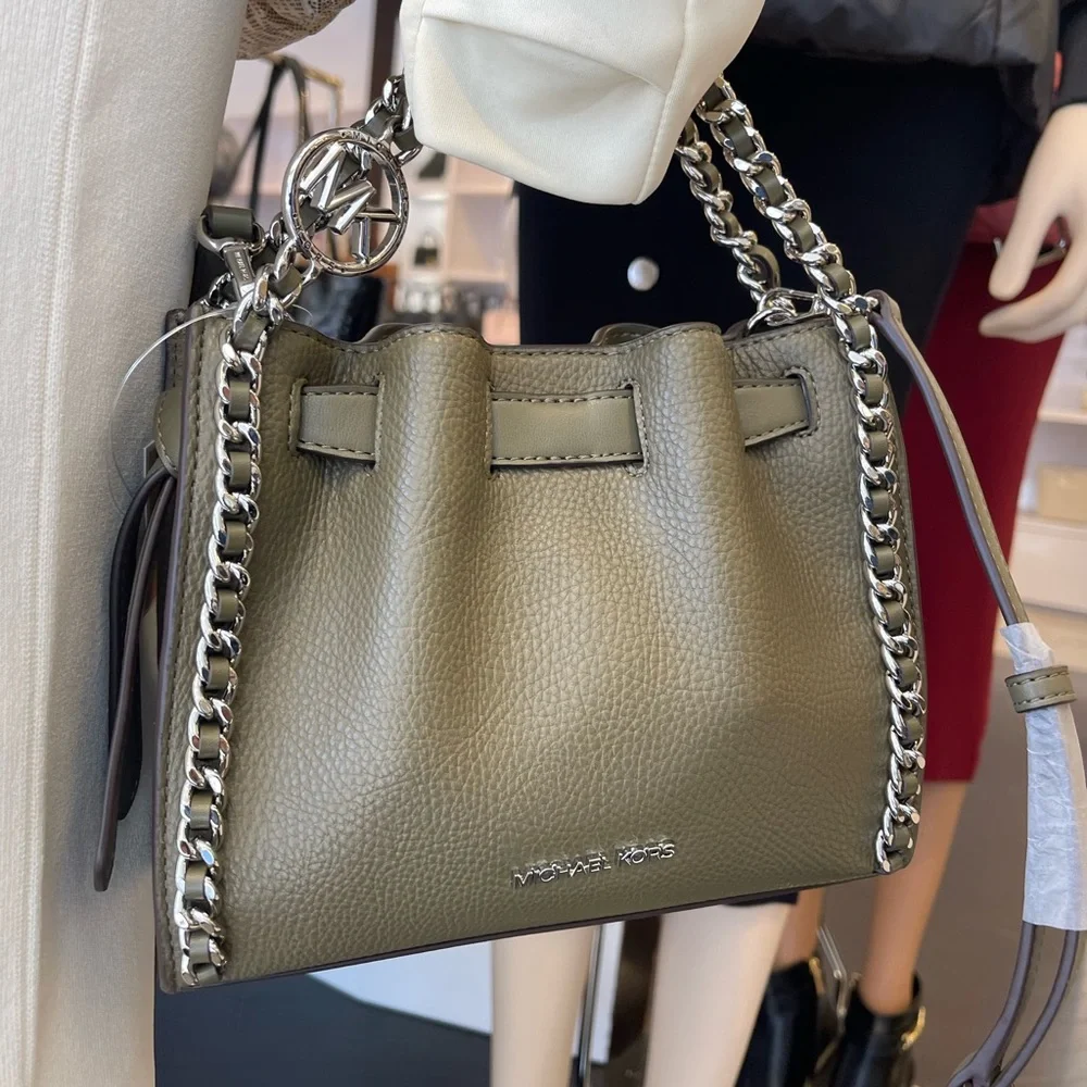 MICHAEL KORS Mina Small Chain Convertible Crossbody XBody Bag
Olive Belted
NWT - Picture 6 of 16